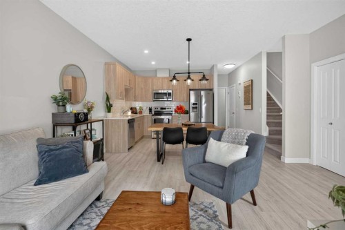 573 Canals Crossing Sw, Airdrie, AB - Indoor Photo Showing Living Room