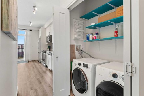 408-20 Walgrove Se, Calgary, AB - Indoor Photo Showing Laundry Room