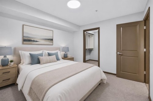 3111-310 Mckenzie Towne Gate Se, Calgary, AB - Indoor Photo Showing Bedroom