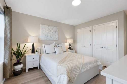 1021 Mahogany Boulevard Se, Calgary, AB - Indoor Photo Showing Bedroom