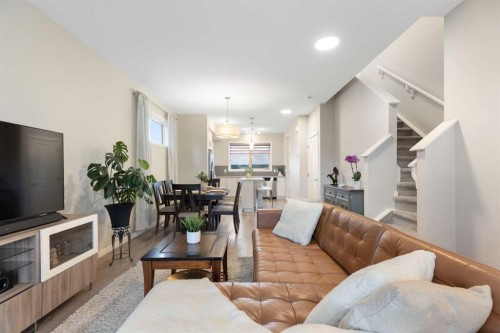 1021 Mahogany Boulevard Se, Calgary, AB - Indoor Photo Showing Living Room