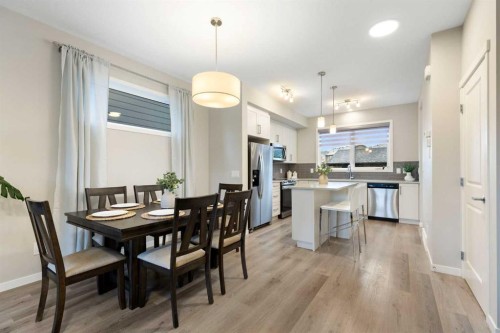 1021 Mahogany Boulevard Se, Calgary, AB - Indoor Photo Showing Dining Room