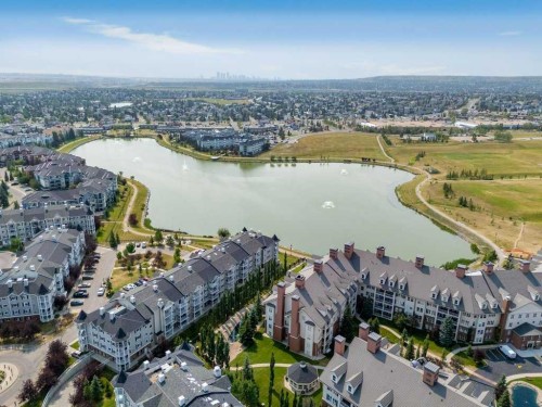 3301-10 Country Village Park Ne, Calgary, AB - Outdoor With Body Of Water With View