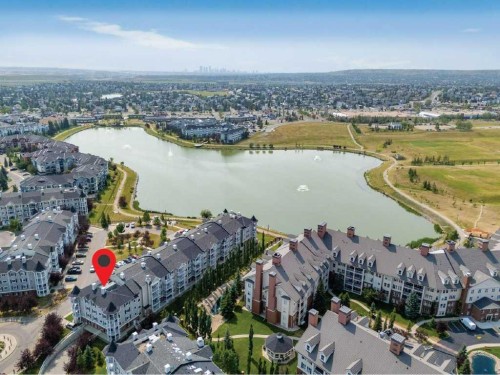 3301-10 Country Village Park Ne, Calgary, AB - Outdoor With Body Of Water With View