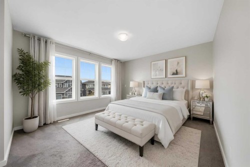 75 Legacy Glen Row Se, Calgary, AB - Indoor Photo Showing Bedroom