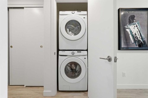 1213-730 2 Avenue Sw, Calgary, AB - Indoor Photo Showing Laundry Room