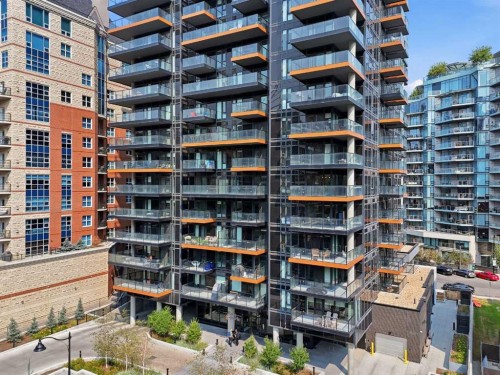 1213-730 2 Avenue Sw, Calgary, AB - Outdoor With Balcony With Facade
