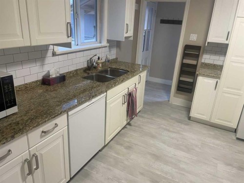 429 10 Street Ne, Calgary, AB - Indoor Photo Showing Kitchen With Double Sink
