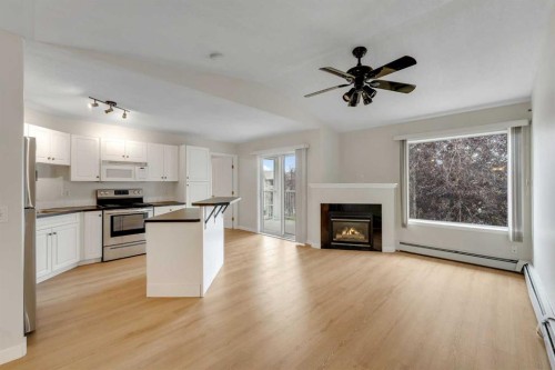 307-1307 Valleyview Park Se, Calgary, AB - Indoor With Fireplace