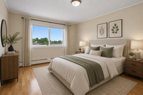 414-333 Garry Crescent Ne, Calgary, AB - Indoor Photo Showing Bedroom