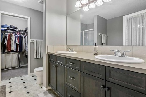 416 Silverado Range Heights Sw, Calgary, AB - Indoor Photo Showing Bathroom