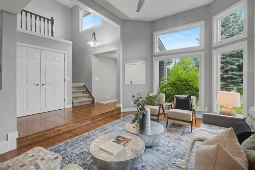 61 Wood Valley Road Sw, Calgary, AB - Indoor Photo Showing Living Room