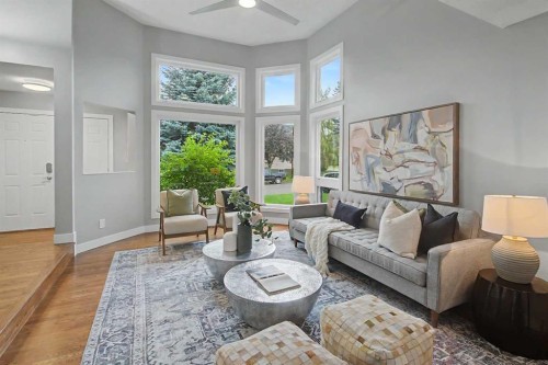 61 Wood Valley Road Sw, Calgary, AB - Indoor Photo Showing Living Room