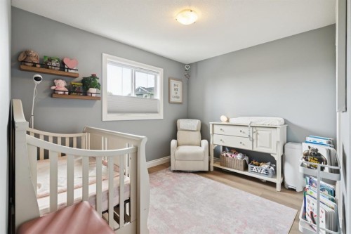 97 Tanner Close Se, Airdrie, AB - Indoor Photo Showing Bedroom