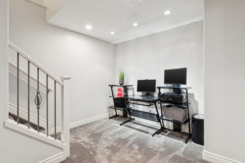 97 Tanner Close Se, Airdrie, AB - Indoor Photo Showing Office