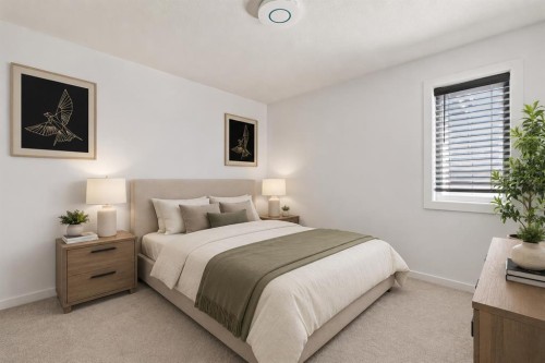 314 Walcrest Way Se, Calgary, AB - Indoor Photo Showing Bedroom