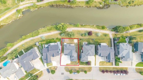 146 Canoe Crescent Sw, Airdrie, AB - Outdoor With Body Of Water With View