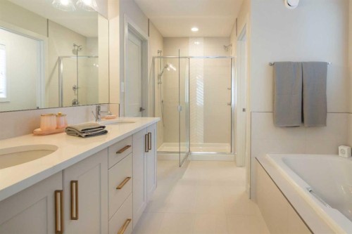 542 Rivercrest View, Cochrane, AB - Indoor Photo Showing Bathroom