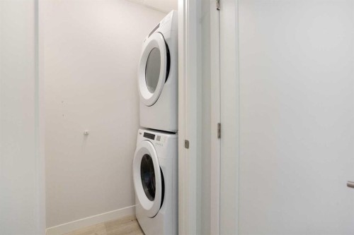 206-71 Shawnee Common Sw, Calgary, AB - Indoor Photo Showing Laundry Room