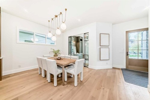 1612 49 Avenue Sw, Calgary, AB - Indoor Photo Showing Dining Room