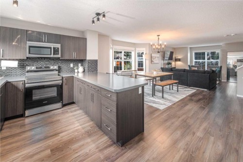 264 Chaparral Valley Square Se, Calgary, AB - Indoor Photo Showing Kitchen With Upgraded Kitchen
