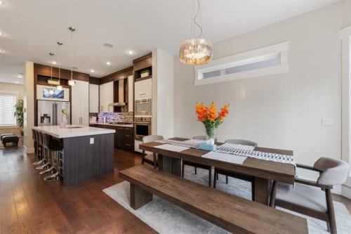 2020 37 Street Sw, Calgary, AB - Indoor Photo Showing Dining Room
