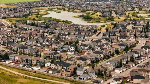 360 Marquis Heights Se, Calgary, AB - Outdoor With View