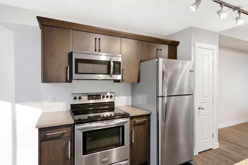 218 Cranford Se, Calgary, AB - Indoor Photo Showing Kitchen With Stainless Steel Kitchen