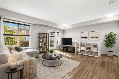 218 Cranford Se, Calgary, AB - Indoor Photo Showing Living Room