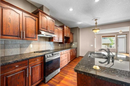 3906 2 Street Nw, Calgary, AB - Indoor Photo Showing Kitchen With Double Sink