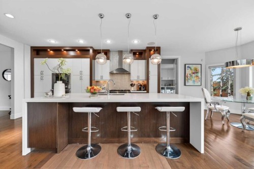 168 Posthill Drive Sw, Calgary, AB - Indoor Photo Showing Kitchen With Upgraded Kitchen