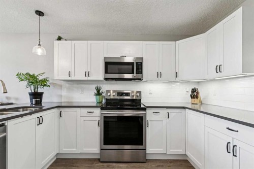 110S-203 Lynnview Road Se, Calgary, AB - Indoor Photo Showing Kitchen With Stainless Steel Kitchen