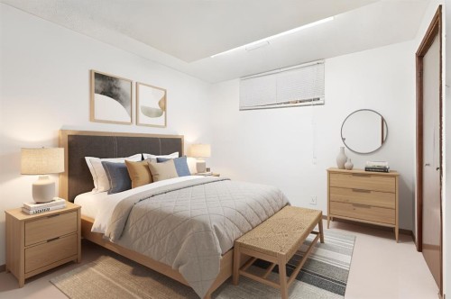 283 Abinger Crescent Ne, Calgary, AB - Indoor Photo Showing Bedroom