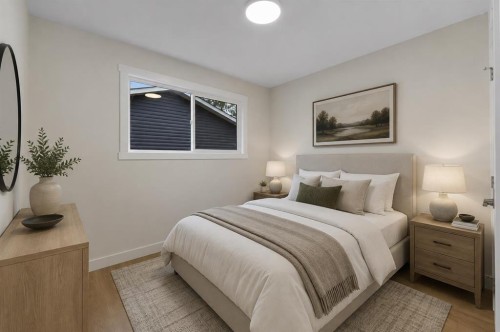 20 Bernard Way Nw, Calgary, AB - Indoor Photo Showing Bedroom