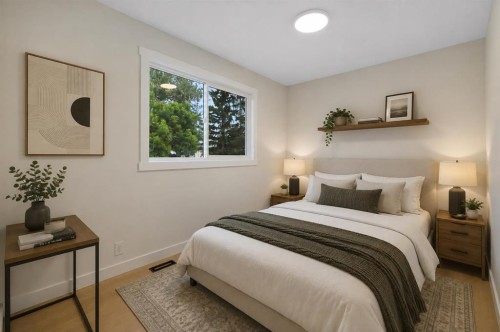 20 Bernard Way Nw, Calgary, AB - Indoor Photo Showing Bedroom