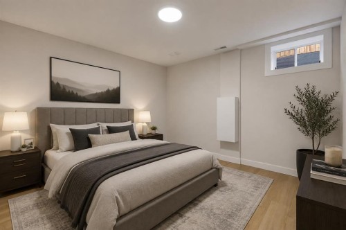 20 Bernard Way Nw, Calgary, AB - Indoor Photo Showing Bedroom