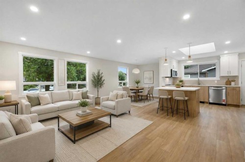 20 Bernard Way Nw, Calgary, AB - Indoor Photo Showing Living Room