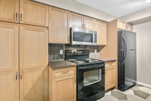 2-21 Mckenzie Towne Gate Se, Calgary, AB - Indoor Photo Showing Kitchen