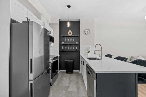 2213-73 Erin Woods Court, Calgary, AB - Indoor Photo Showing Kitchen With Upgraded Kitchen