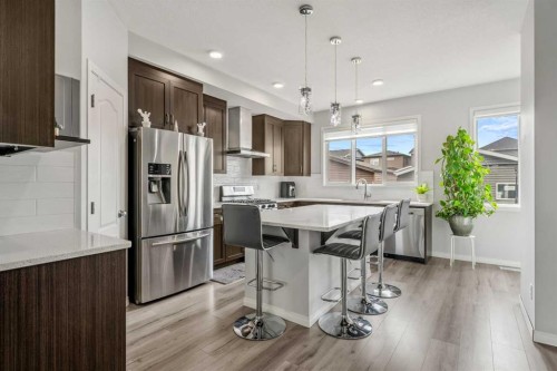 147 Evanscrest Park Nw, Calgary, AB - Indoor Photo Showing Kitchen With Stainless Steel Kitchen With Upgraded Kitchen