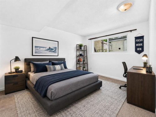 403-11010 Bonaventure Drive Se, Calgary, AB - Indoor Photo Showing Bedroom