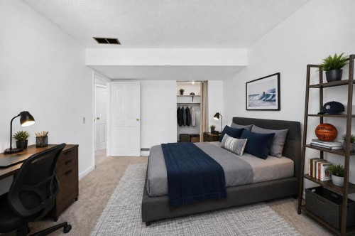 403-11010 Bonaventure Drive Se, Calgary, AB - Indoor Photo Showing Bedroom