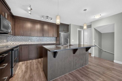 905 Evanston Manor Nw, Calgary, AB - Indoor Photo Showing Kitchen With Stainless Steel Kitchen With Upgraded Kitchen