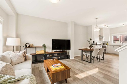 848 Chinook Gate Parade Sw, Airdrie, AB - Indoor Photo Showing Living Room