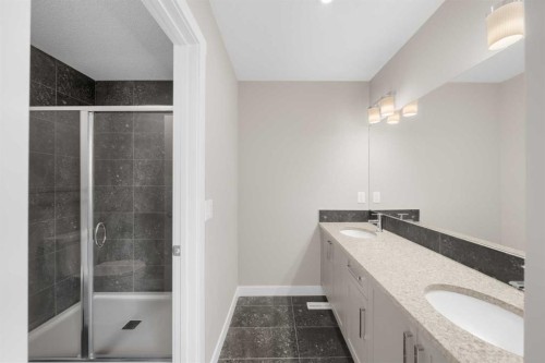 408 Sora Boulevard Se, Calgary, AB - Indoor Photo Showing Bathroom