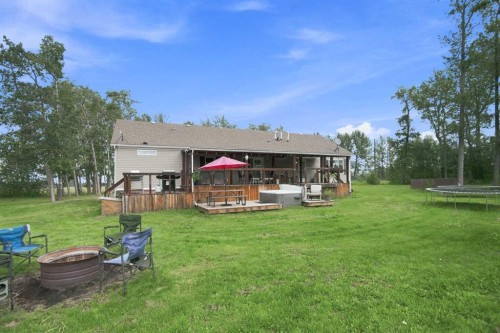 370040 Range Road 4-0, Rural Clearwater County, AB - Outdoor With Deck Patio Veranda With Backyard