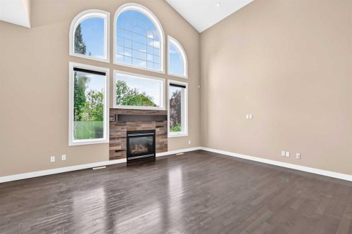 145 Cranridge Terrace Se, Calgary, AB - Indoor With Fireplace