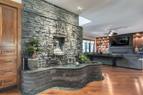 5812 Baroc Road Nw, Calgary, AB - Indoor With Fireplace