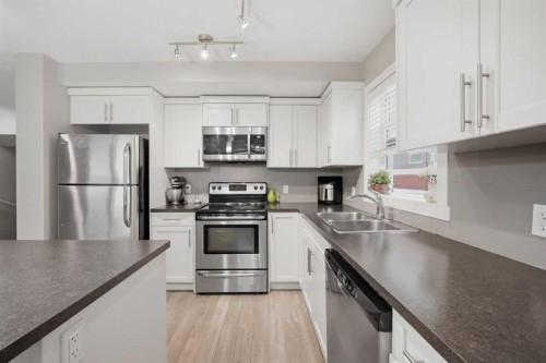 427 Redstone View Ne, Calgary, AB - Indoor Photo Showing Kitchen With Double Sink