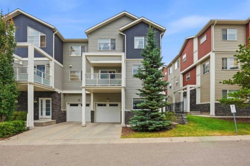 427 Redstone View Ne, Calgary, AB - Outdoor With Balcony With Facade